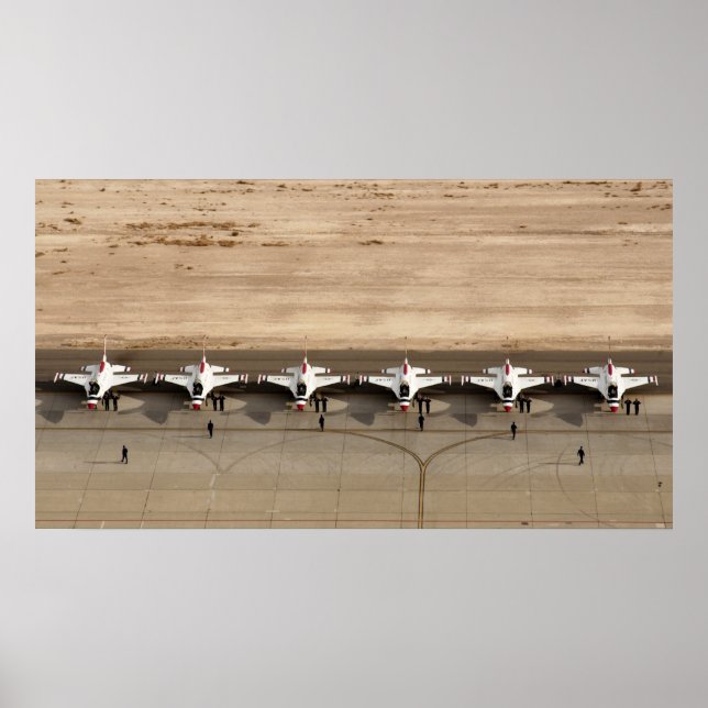 Poster Equipe de Demonstração de Voo de Thunderbird (Frente)