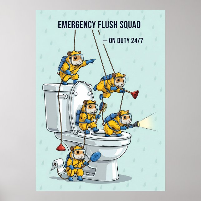 Poster Equipe de Descarga de Emergência (Frente)