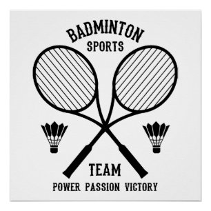 Pôster Equipe de Esportes de Badminton