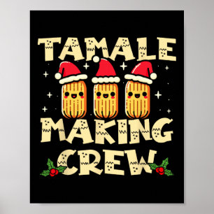 Poster Equipe de Fabricação de Tamales Temporada de Tamal