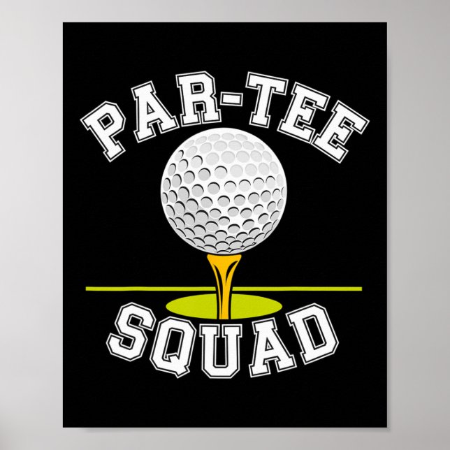 Poster Equipe de Festa de Golfe Par-tee  (Frente)
