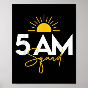 Poster Equipe de Fitness Amantes de Treino de Academia En
