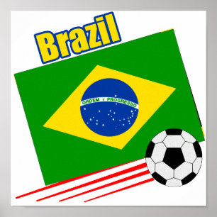 Poster Equipe de futebol brasileira