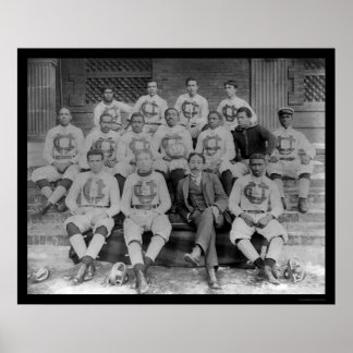 Pôster Equipe de futebol da Universidade Claflin, SC 1895