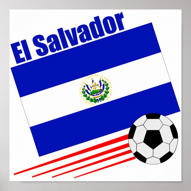 Poster Equipe de futebol de El Salvador (Frente)