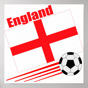 Poster Equipe de futebol de Inglaterra