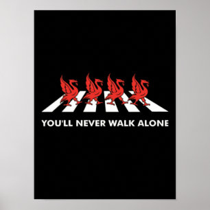 Poster Equipe de futebol de Slogan Engraçada Você nunca c