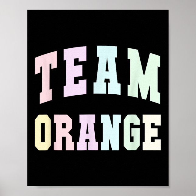 Poster Equipe De Futebol Orange Summer Camp Game Sp (Frente)