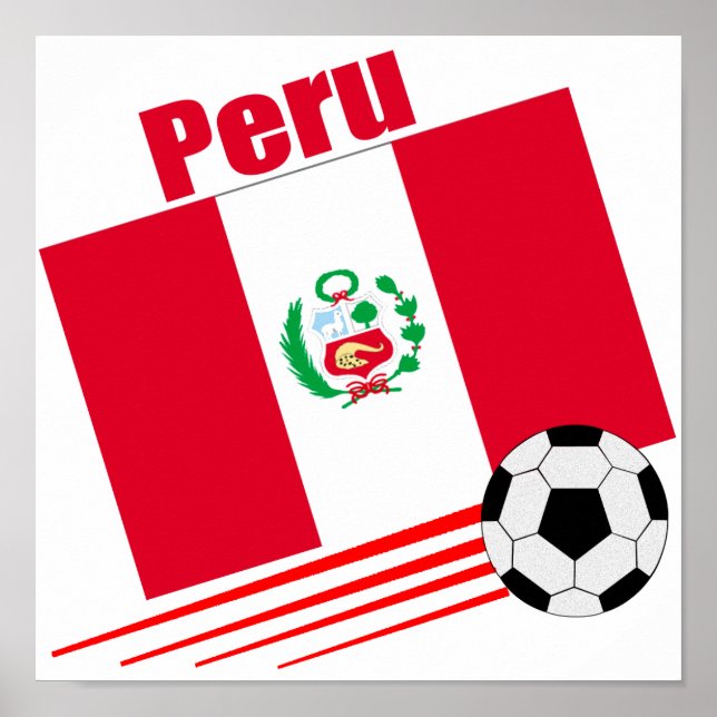 Poster Equipe de futebol peruana (Frente)