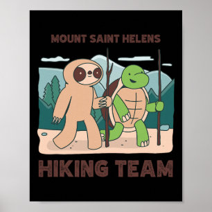Poster Equipe de Hiking do Monte Saint Helens Expedição d