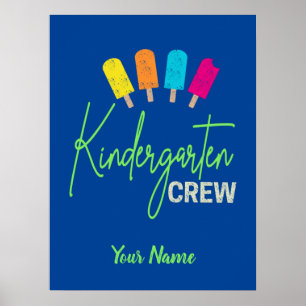 Poster Equipe de Jardim de Infância para Criança de Escol