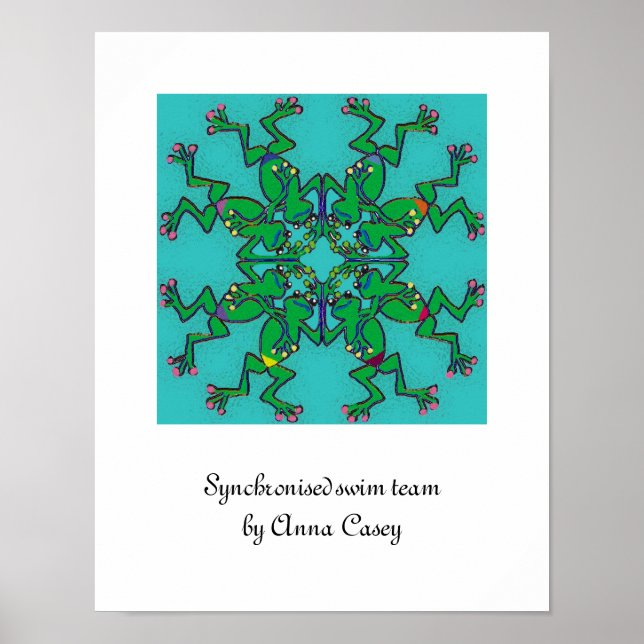 Pôster Equipe de natação sincronizada (Frente)