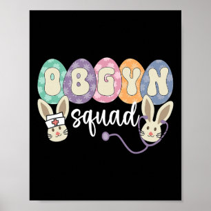 Poster Equipe de Obstetrícia e Ginecologia Ovos Páscoa Ob