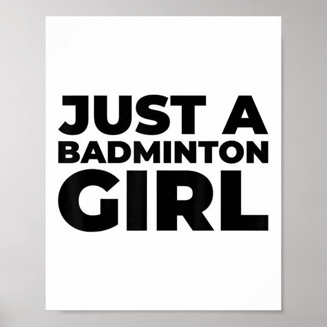 Poster Equipe de Peteca de Badminton - Apenas Um Badminto (Frente)