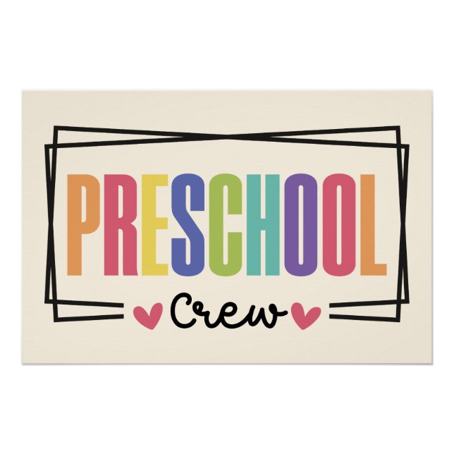 Pôster Equipe de Pré-Escola (Frente)