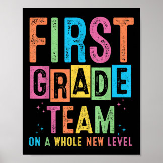 Poster Equipe De Primeiro Nível Em Um Novo Nível De Ofert
