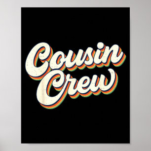 Poster Equipe de Primo Retro Vintage Família Combinando R