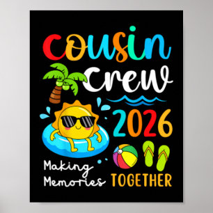 Poster Equipe de Primos 2026 Fazendo Memórias Juntos Verã