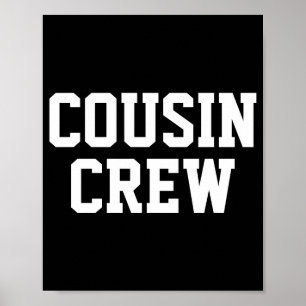 Poster Equipe de Primos Combinando Família Bebê