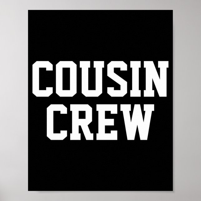 Poster Equipe de Primos Combinando Família Bebê  (Frente)
