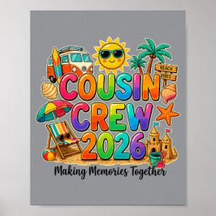 Poster Equipe de Primos Esquadrão 2026 Férias de Verão Pr