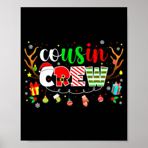 Poster Equipe de Primos Família Natal 2025 Correspondênci