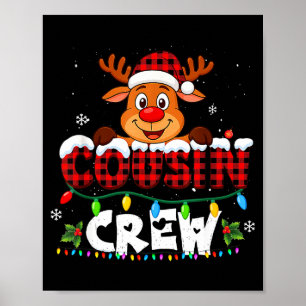 Poster Equipe de Primos Natal 2025 Família Correspondente