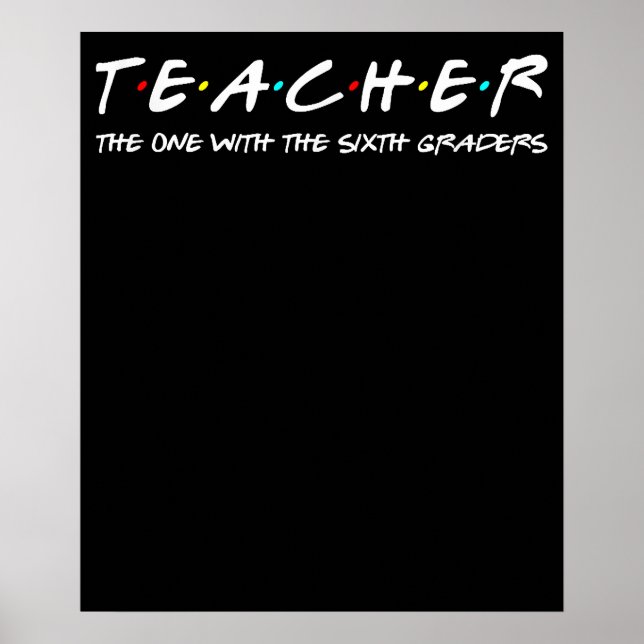 Poster Equipe de professores do sexto ano do ensino médio (Frente)