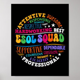 Poster Equipe de professores e alunos do Esol Squad de vo