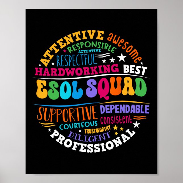 Poster Equipe de professores e alunos do Esol Squad de vo (Frente)