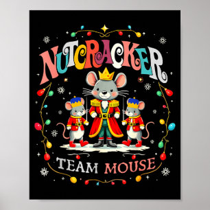 Poster Equipe de quebra-nozes de Natal Mulheres Crianças