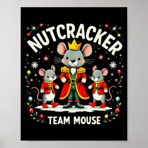 Poster Equipe de Rato do Quebra-Nozes Presente de Natal B
