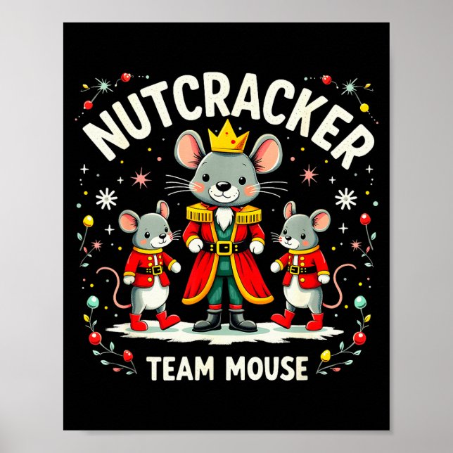 Poster Equipe de Rato do Quebra-Nozes Presente de Natal B (Frente)