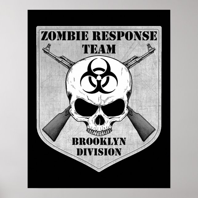 Poster Equipe de Resposta Zombie: Divisão Brooklyn (Frente)