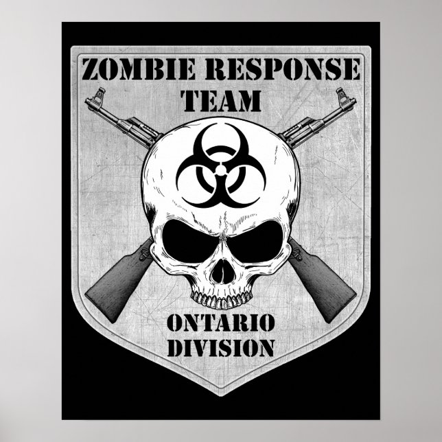 Pôster Equipe de Resposta Zombie: Divisão Ontário (Frente)
