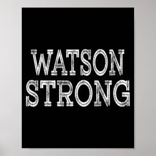 Poster Equipe de Reunião da Família WATSON Strong Squad S