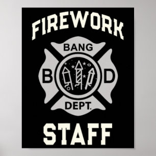 Poster Equipe de Segurança de Fogos de Artifício Patrióti
