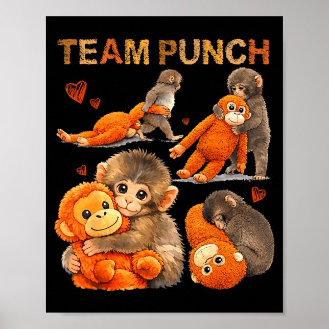 Poster Equipe de soco de macaco bebê soco  (Frente)