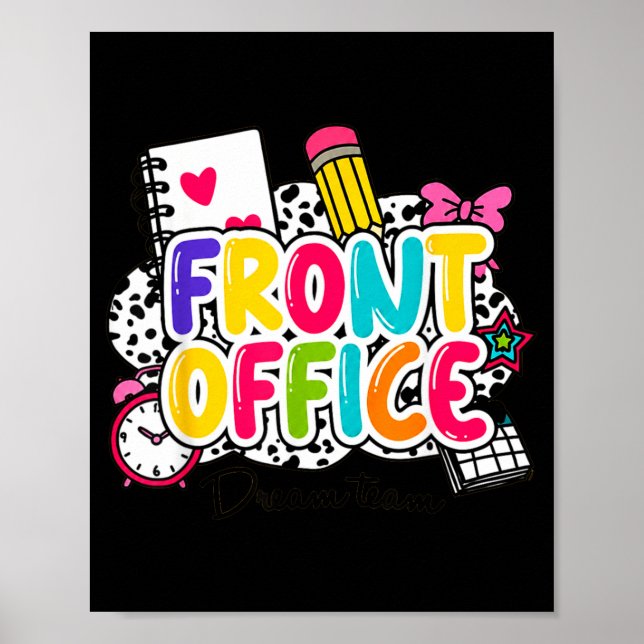 Poster Equipe de Sonho do Front Office Laço Rosa Funcioná (Frente)