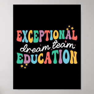 Poster Equipe de Sonhos de Educação Excepcional - Profess