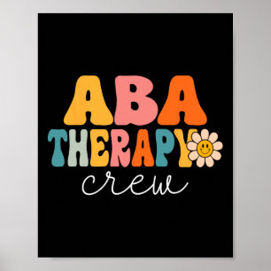 Poster Equipe de Terapia Aba Retro 1º Dia de Aula Terapeu