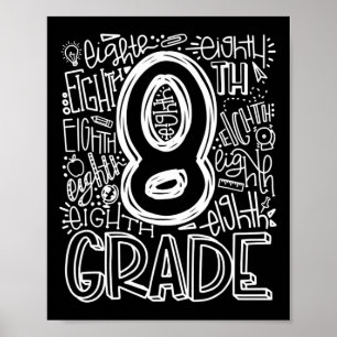 Poster Equipe de Tipografia da 8ª Série Volta às Aulas da
