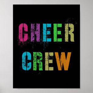 Poster Equipe de torcida Cheer Crew Escola líder de torci