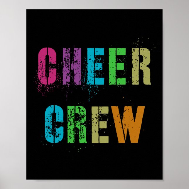 Poster Equipe de torcida Cheer Crew Escola líder de torci (Frente)