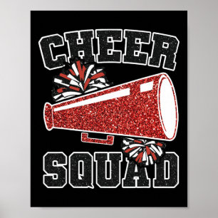 Poster Equipe de Torcida Cheerleading Esporte Divertido E