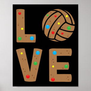 Poster Equipe De Vôlei De Amor Santa Claus Xmas Sp