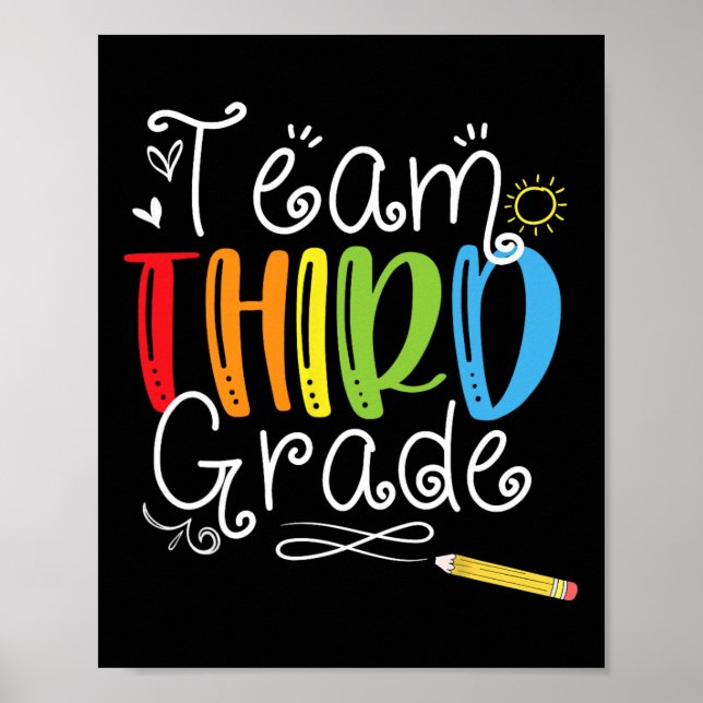 Poster Equipe de Volta às Aulas Terceira Série 3º Profess (Frente)
