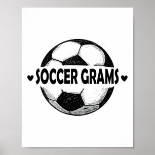 Poster Equipe Desportiva de Futebol Soccer Grams