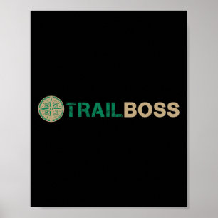 Poster Equipe do Acampamento Familiar Trail Boss Humor Pa