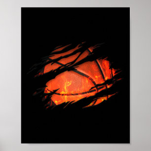 Poster Equipe do Bysketbyll Dunking Ventilador Mulheres C